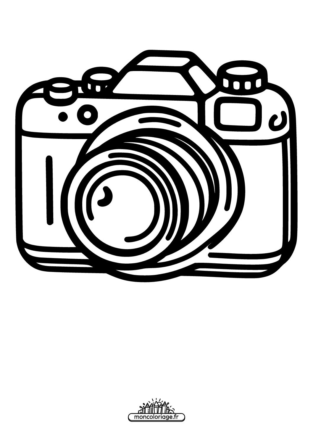 Coloriage Appareil photo à imprimer gratuit - MonColoriage.fr