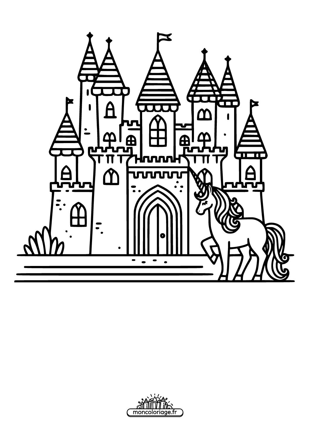 Château avec licorne