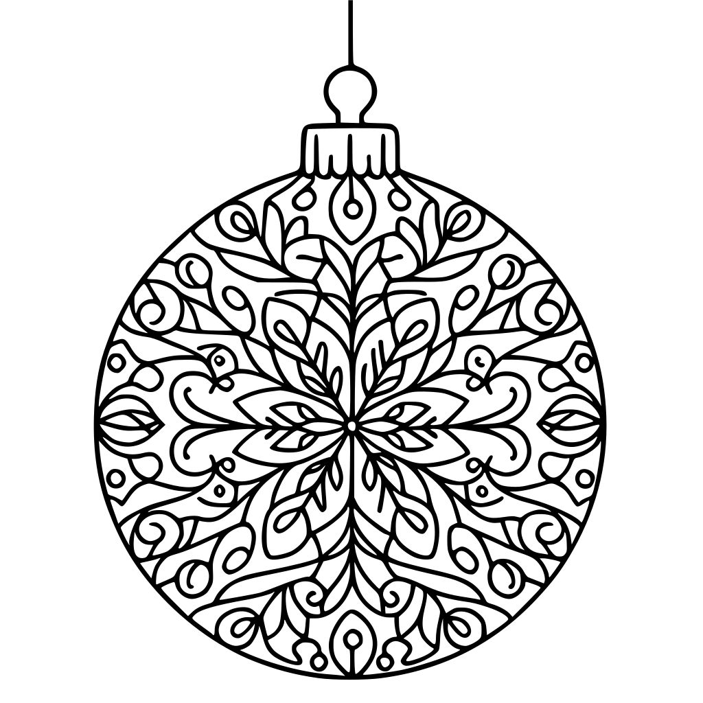 Boule De Noel Imprimer