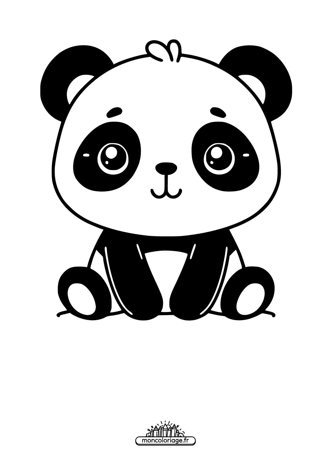 Dessins Simples Et Mignons De Panda Signe Simple Un Panda Mod le De