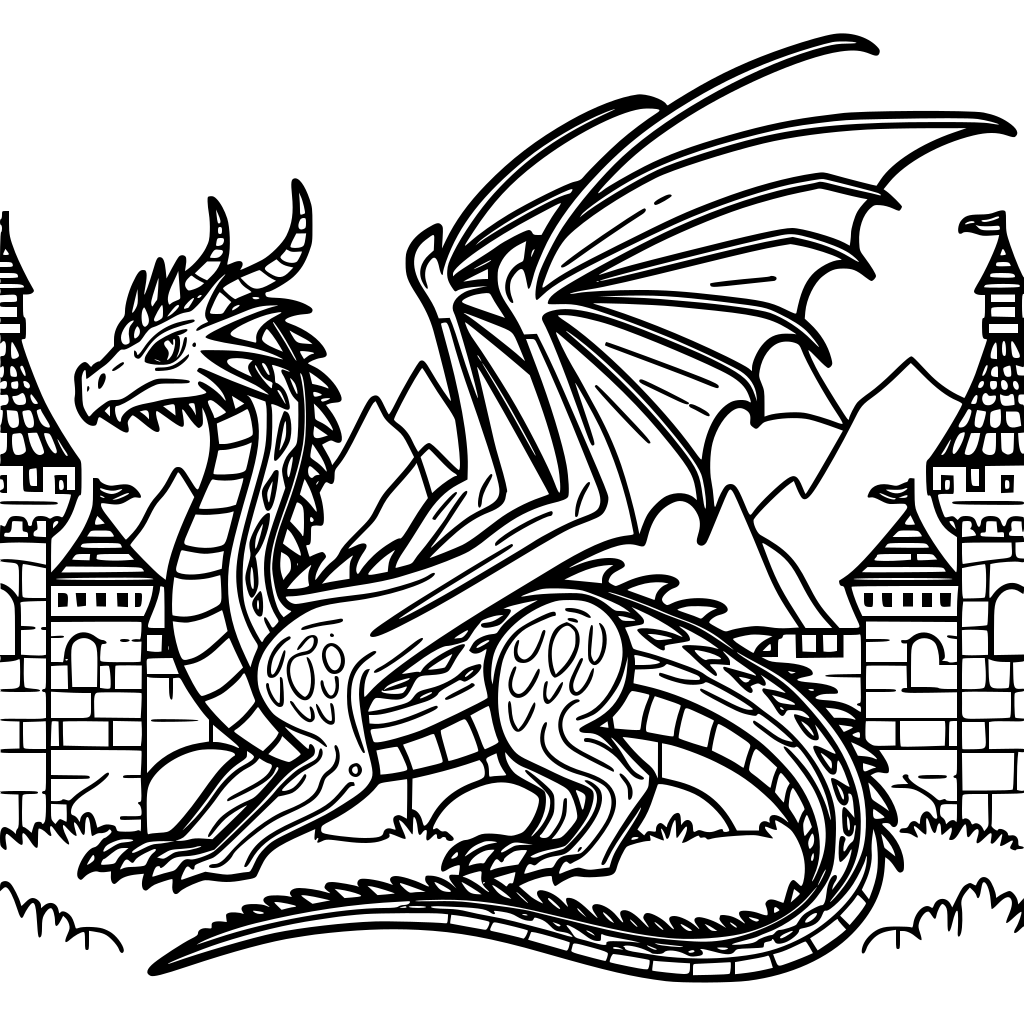Dessin Dragon A Imprimernull