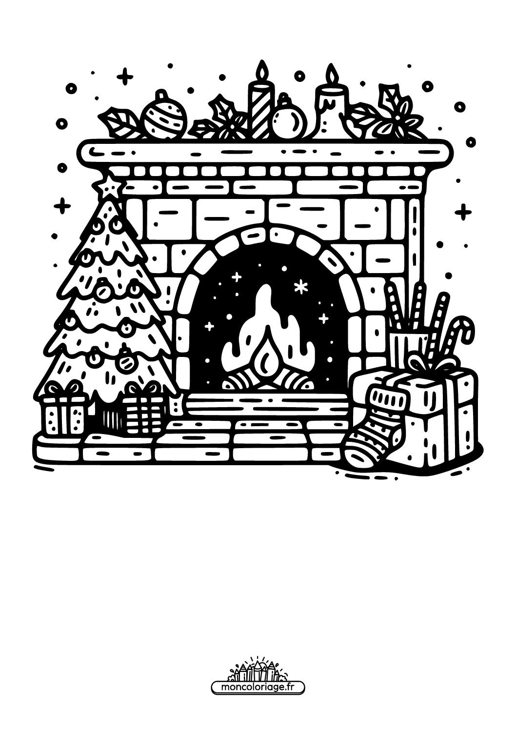 Cheminée de Noël