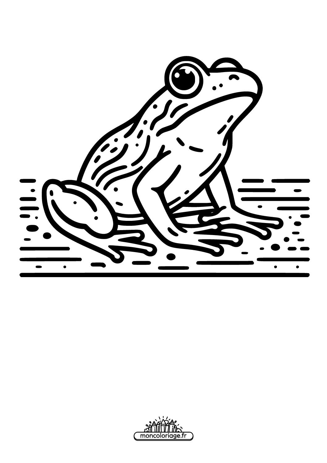 Grenouille sautant