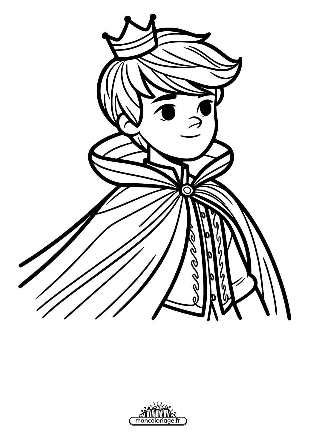 Prince avec une cape