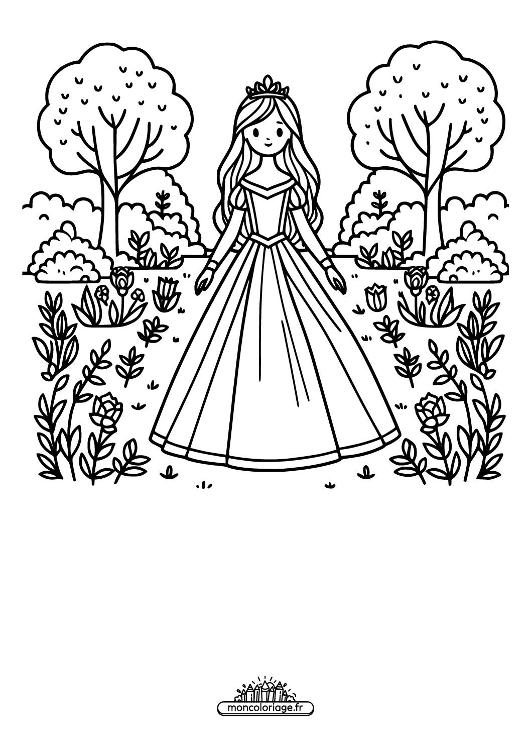 Princesse dans le jardin