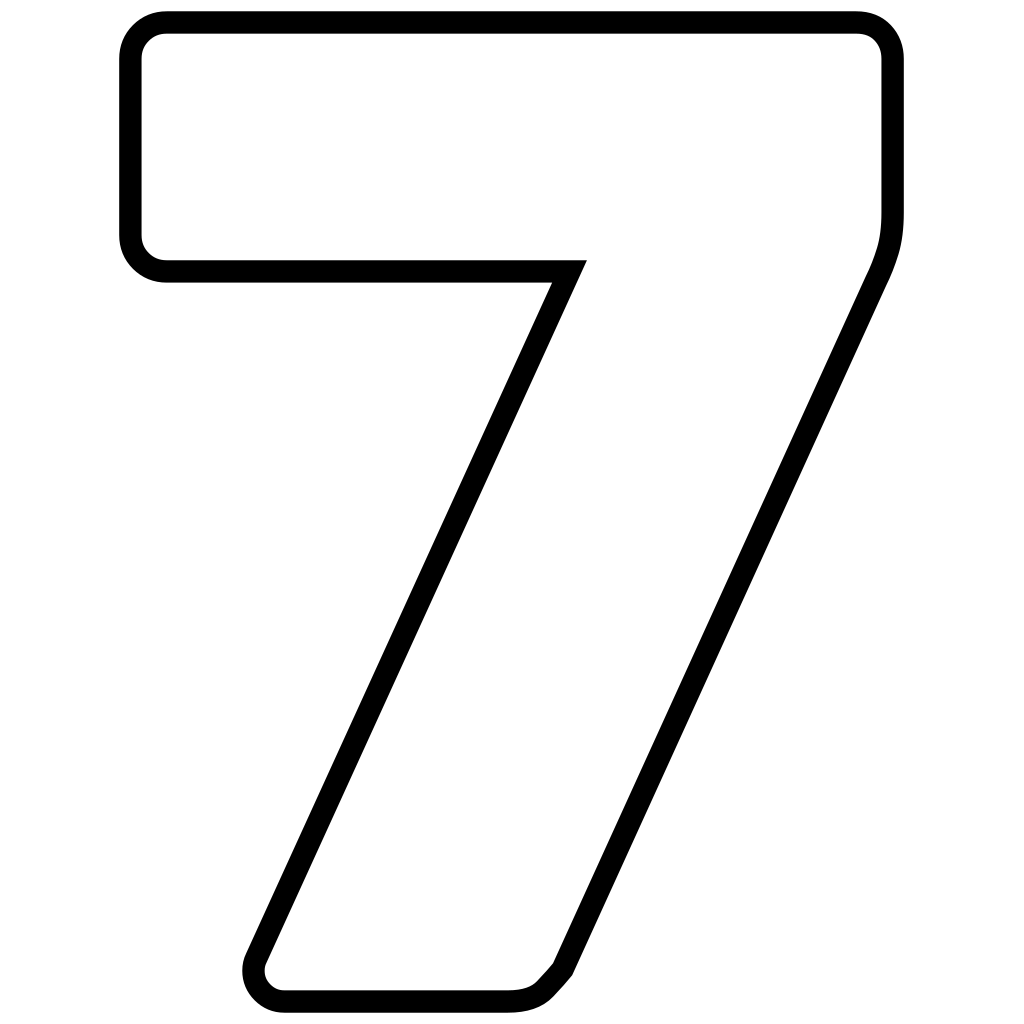 Coloriage Chiffre 7 Imprimer Gratuit MonColoriage fr