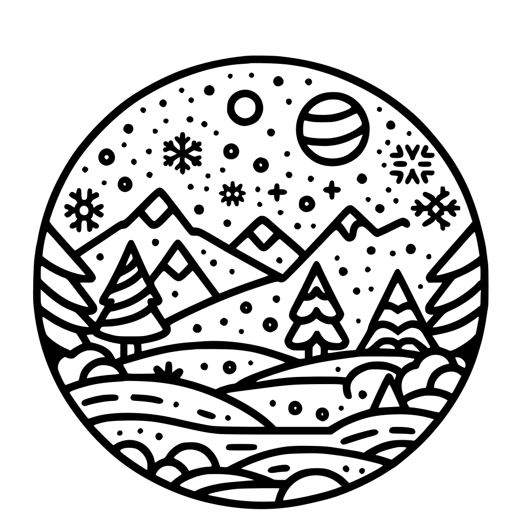 Coloriages Hiver à imprimer gratuit - MonColoriage.fr
