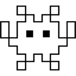 Aperçu du dessin émoji monstre alien à imprimer