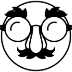 Aperçu du dessin émoji visage déguisé à imprimer