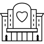 Aperçu du dessin émoji hôtel d’amour à imprimer