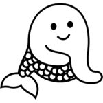 Aperçu du dessin émoji personnage marin à imprimer