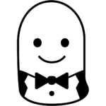 Aperçu du dessin émoji personne en smoking à imprimer