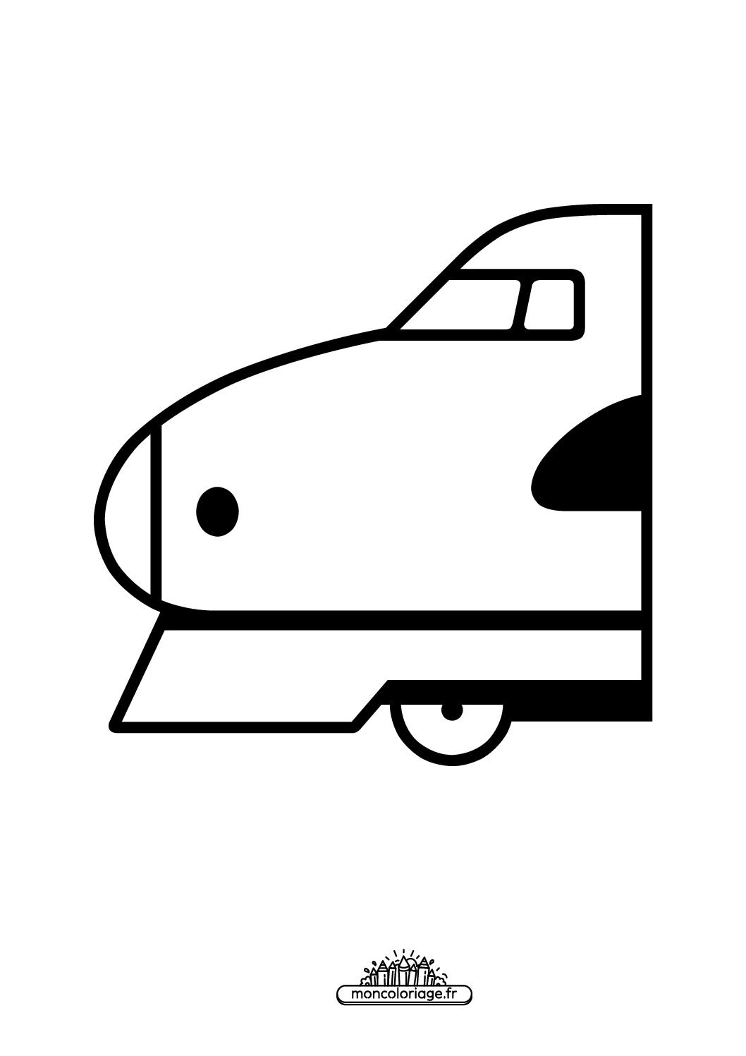 Émoji train à grande vitesse