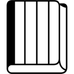 Aperçu du dessin émoji livre fermé à imprimer