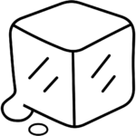 Aperçu du dessin émoji glace à imprimer