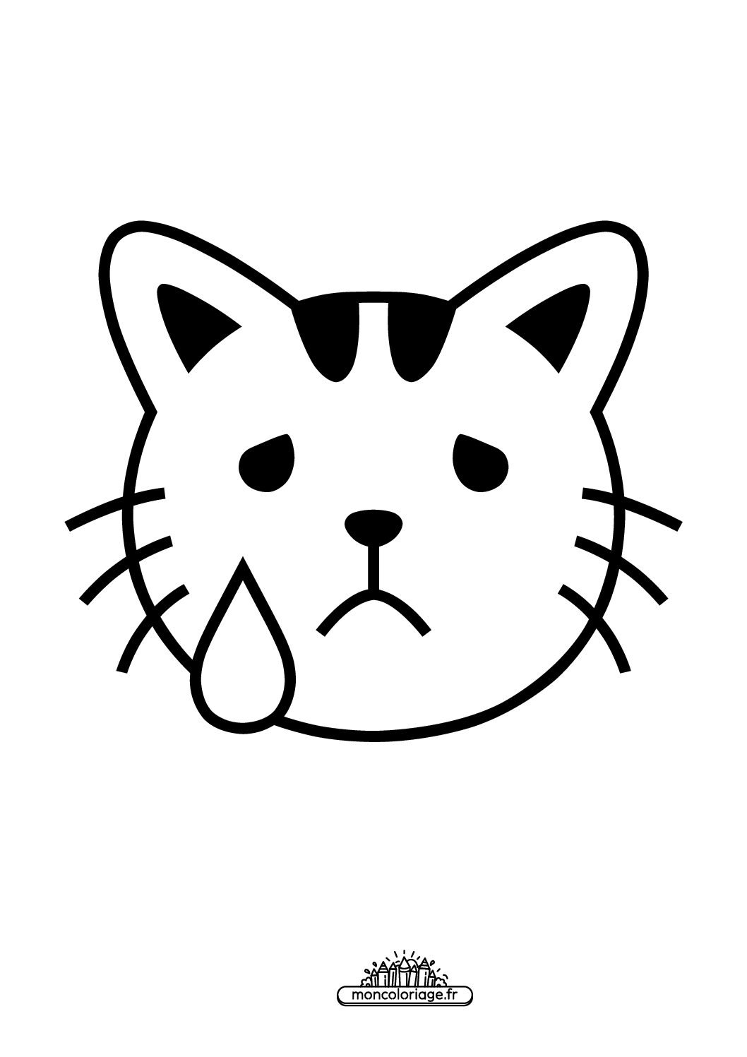 Émoji chat qui pleure