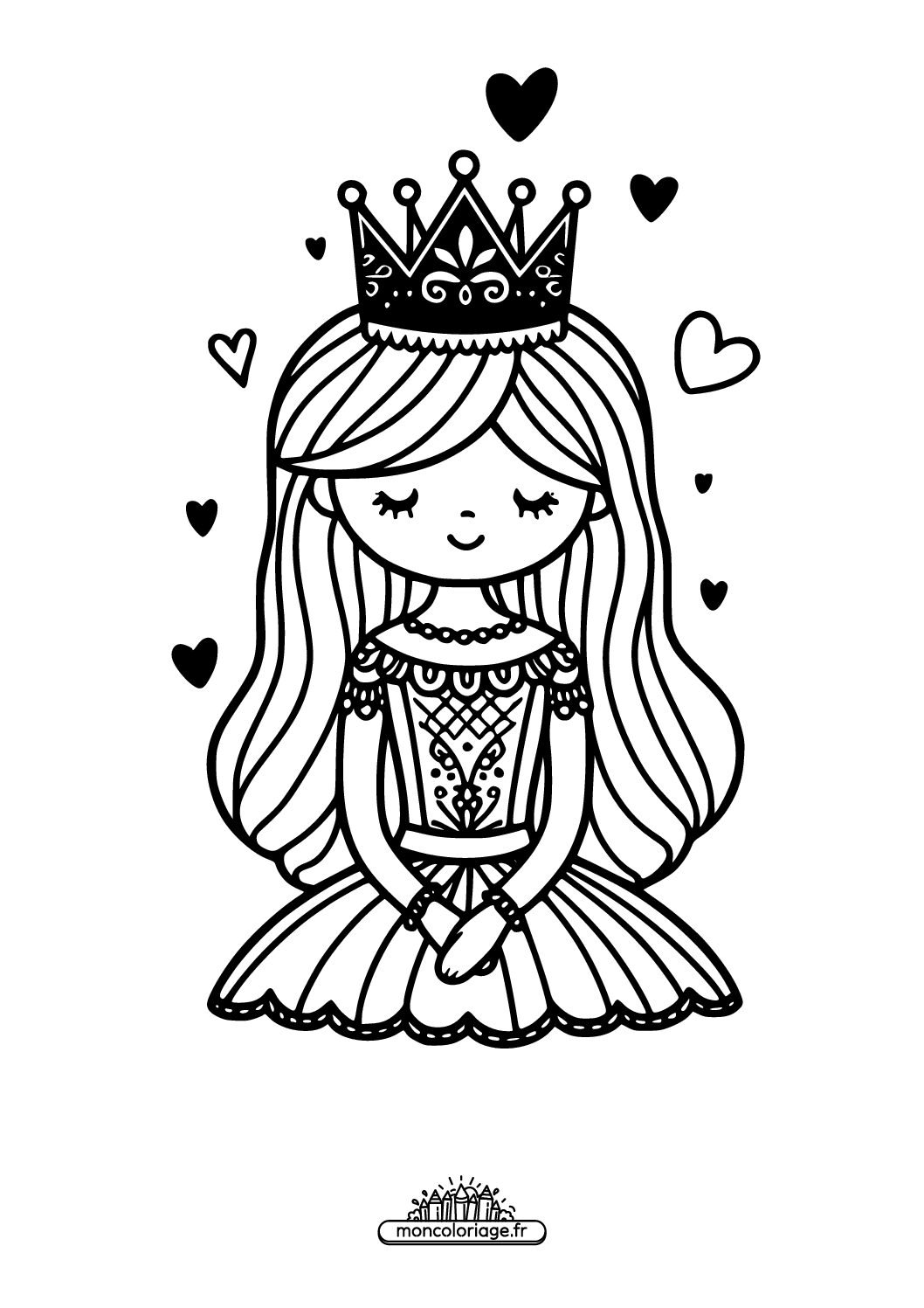 Princesse avec une couronne