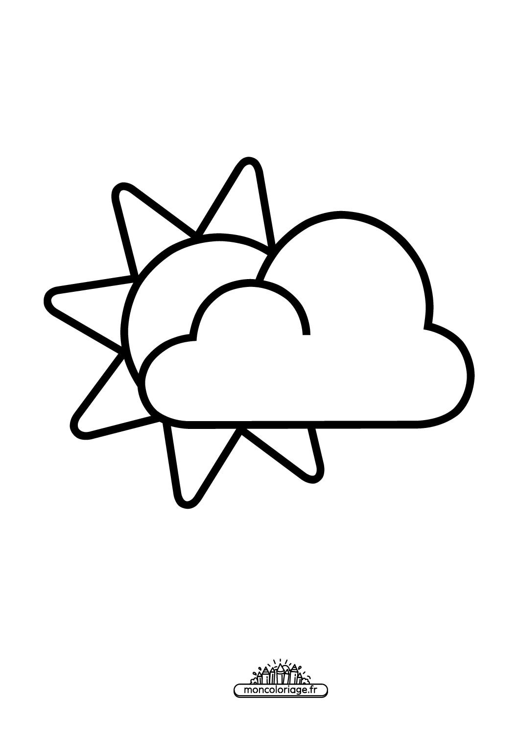 Émoji soleil derrière petit nuage