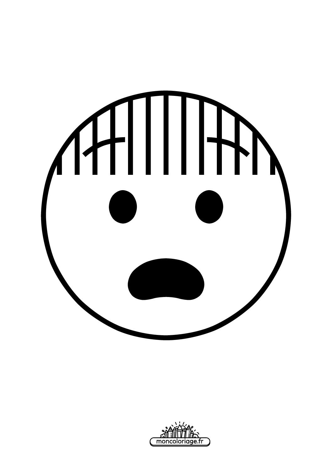 Coloriage moji Visage Effray Imprimer Gratuit MonColoriage fr Coloriage moji Visage Effray Imprimer Gratuit MonColoriage fr