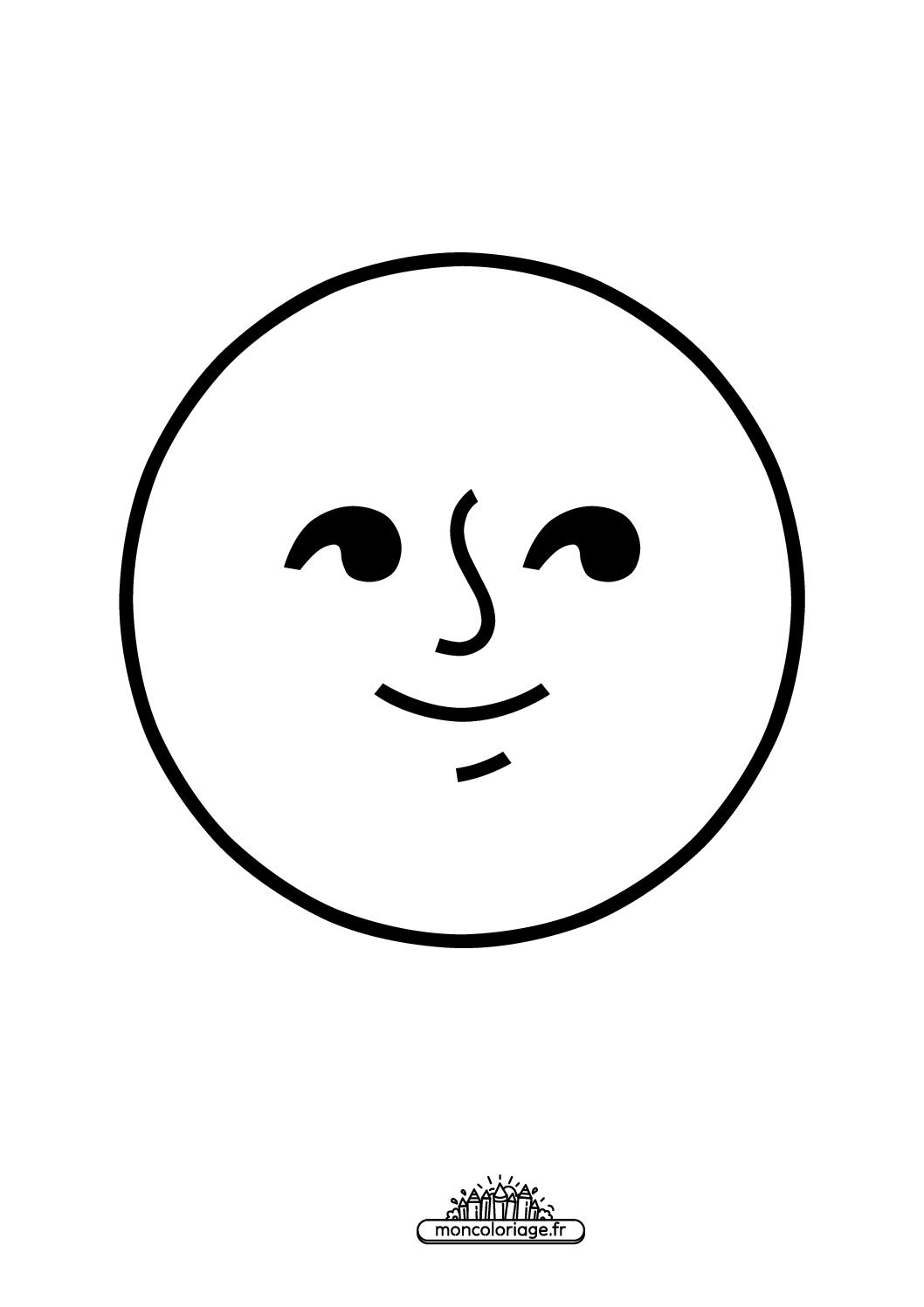 Émoji visage de nouvelle lune