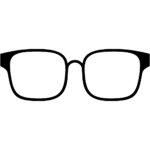 Aperçu du dessin émoji lunettes à imprimer