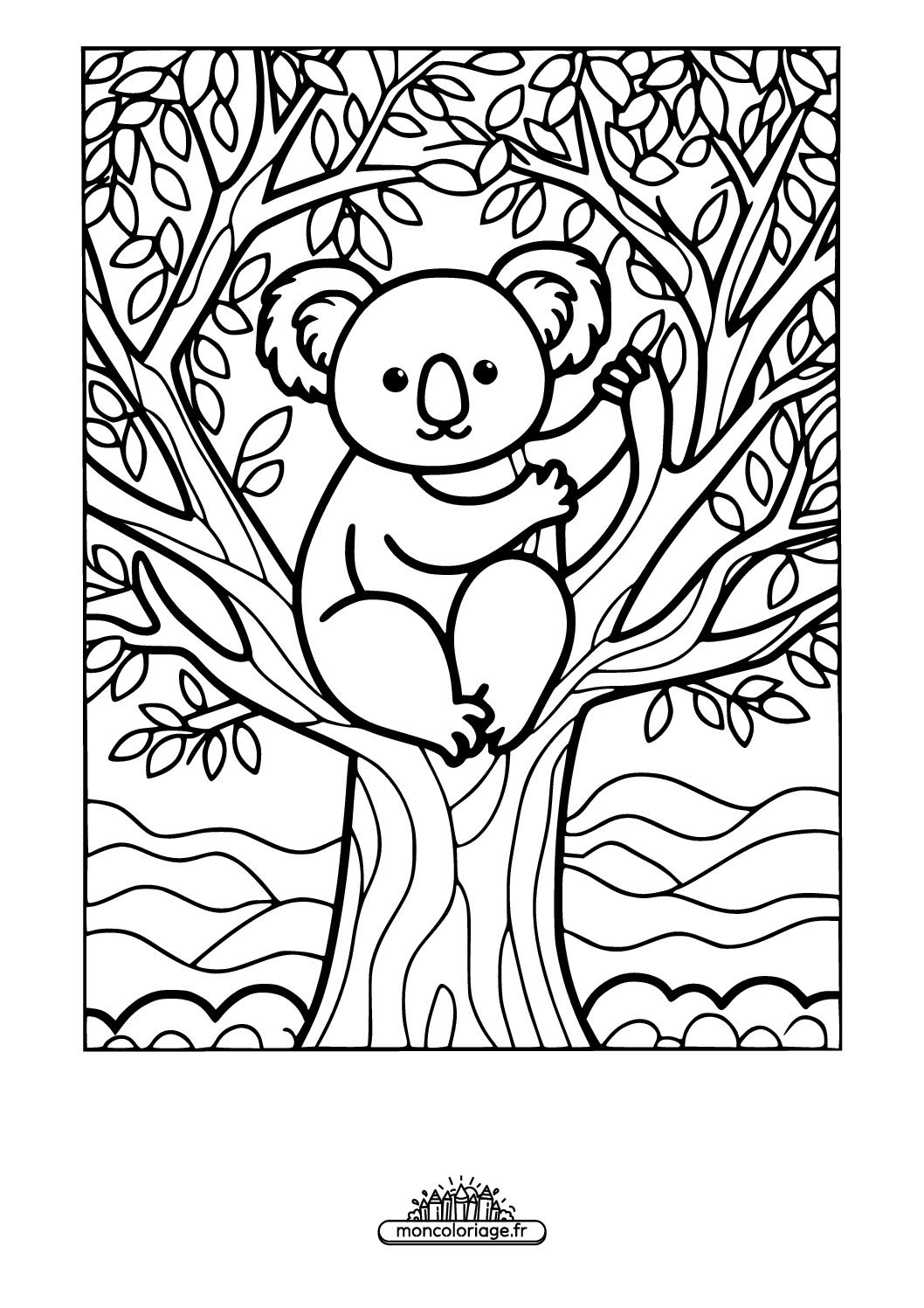 Koala sur un arbre