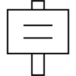 Aperçu du dessin émoji pancarte à imprimer
