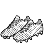 Aperçu du dessin chaussures de football à imprimer