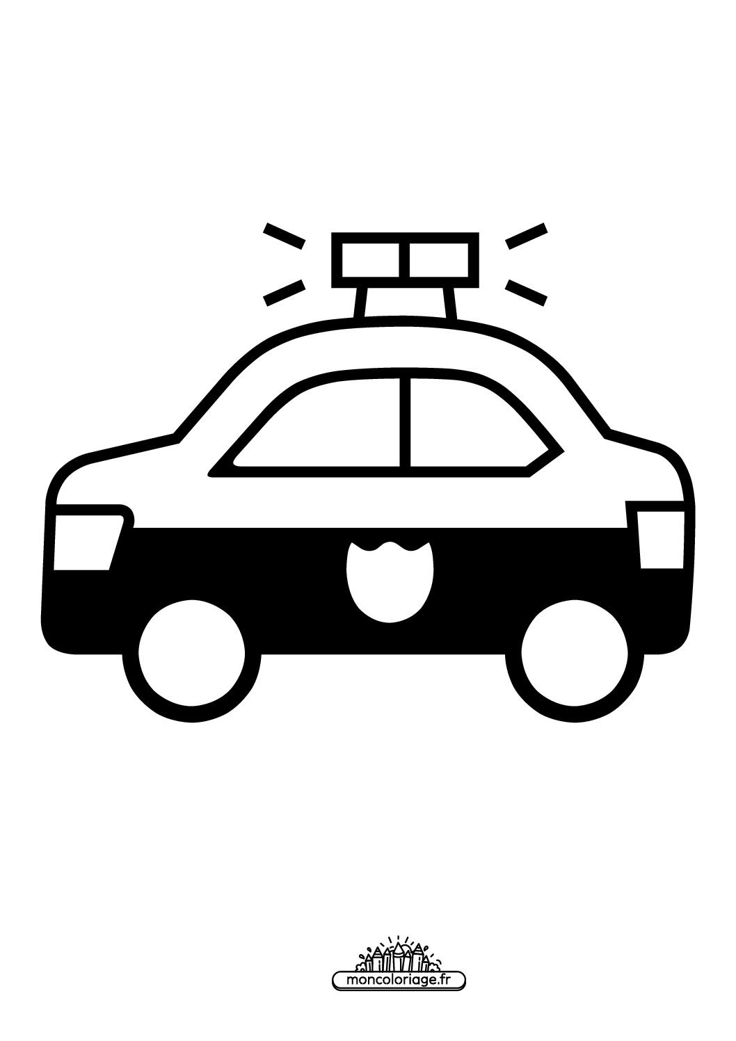 Émoji voiture de police