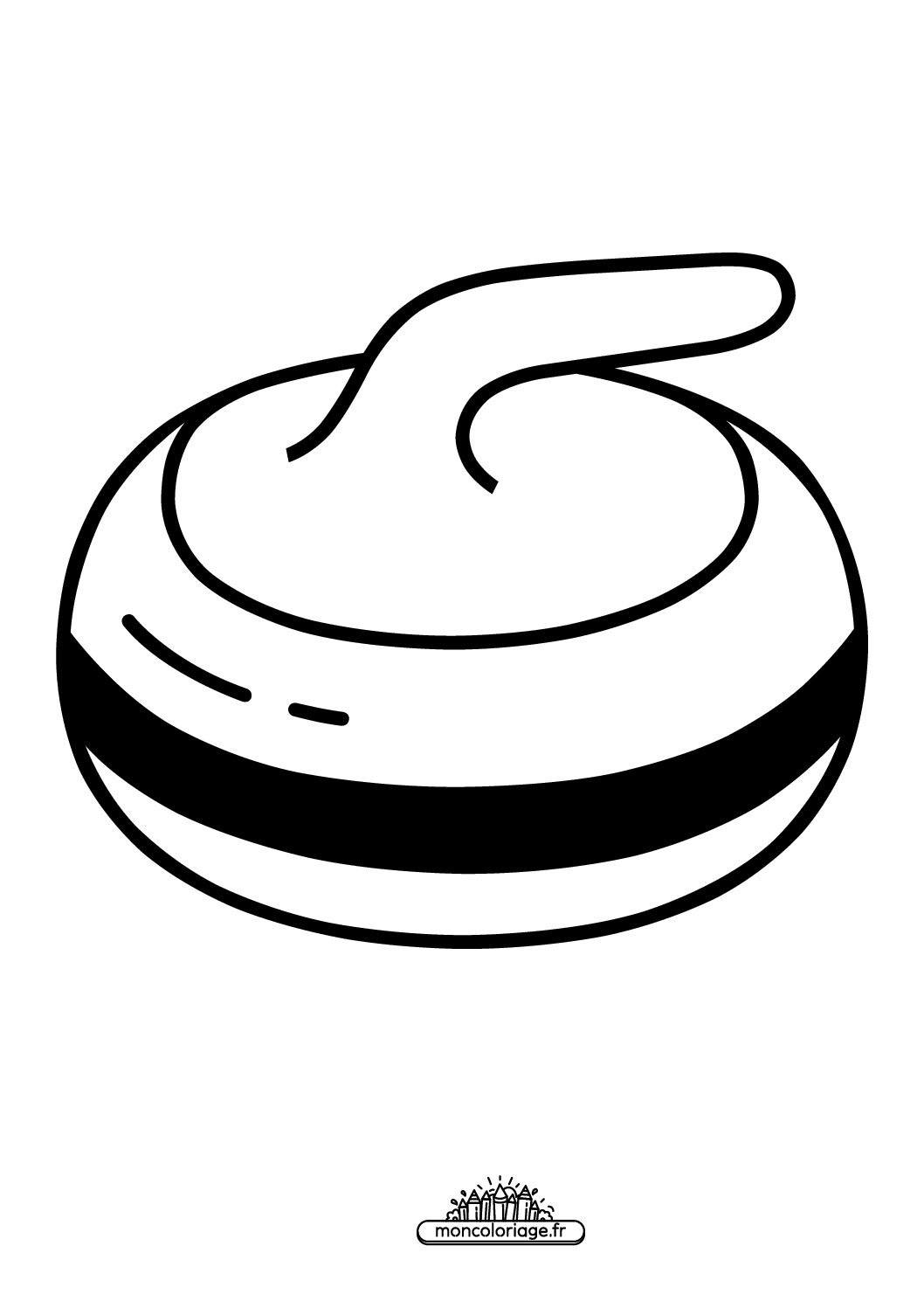 Émoji pierre de curling