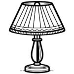 Aperçu du dessin lampe à imprimer