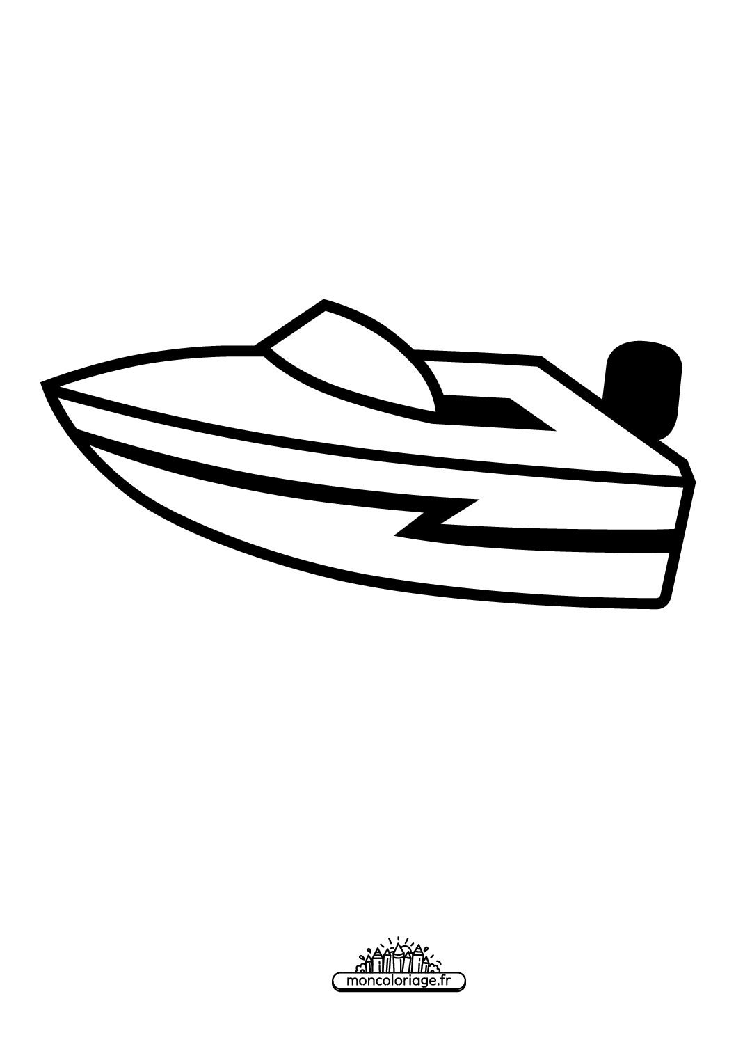 Émoji bateau rapide