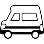 Aperçu du dessin émoji minibus à imprimer