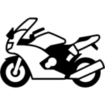 Aperçu du dessin émoji moto à imprimer