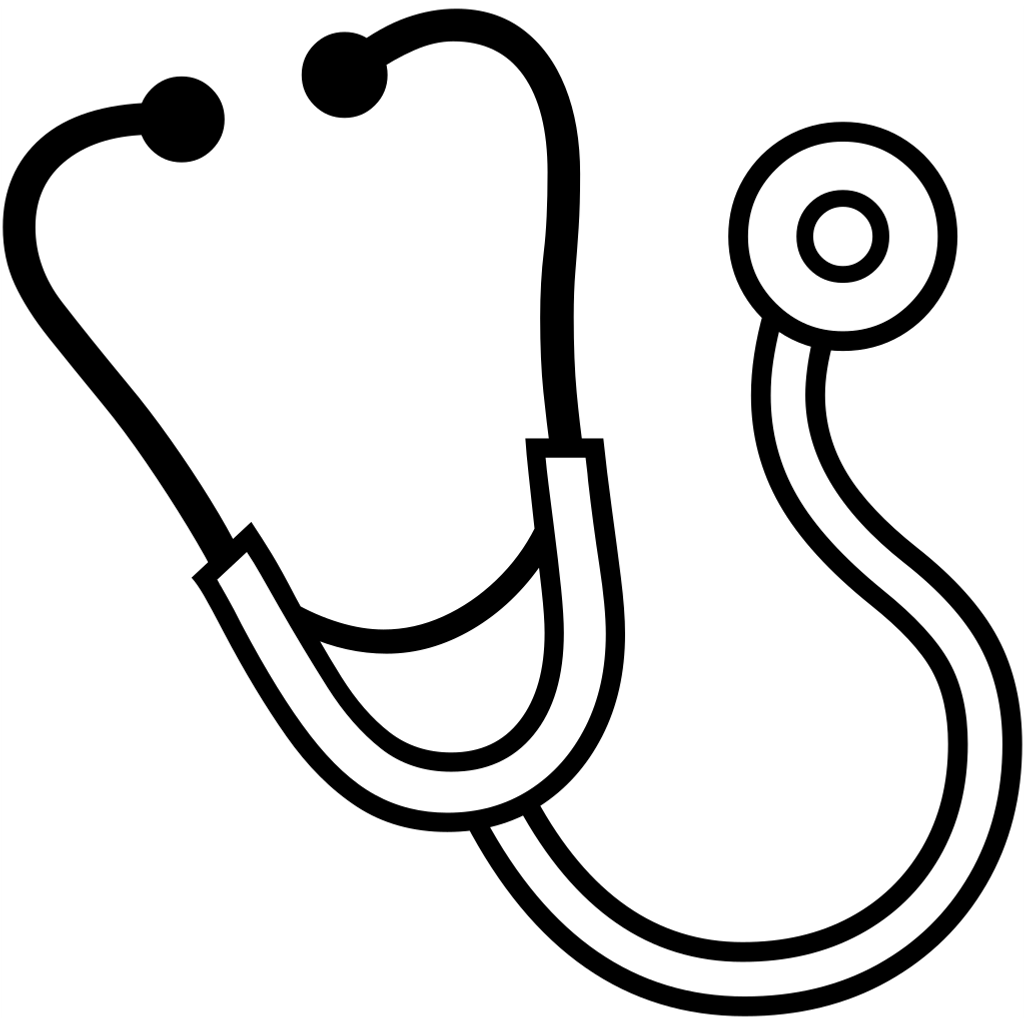 Coloriage Émoji stéthoscope à imprimer gratuit - MonColoriage.fr
