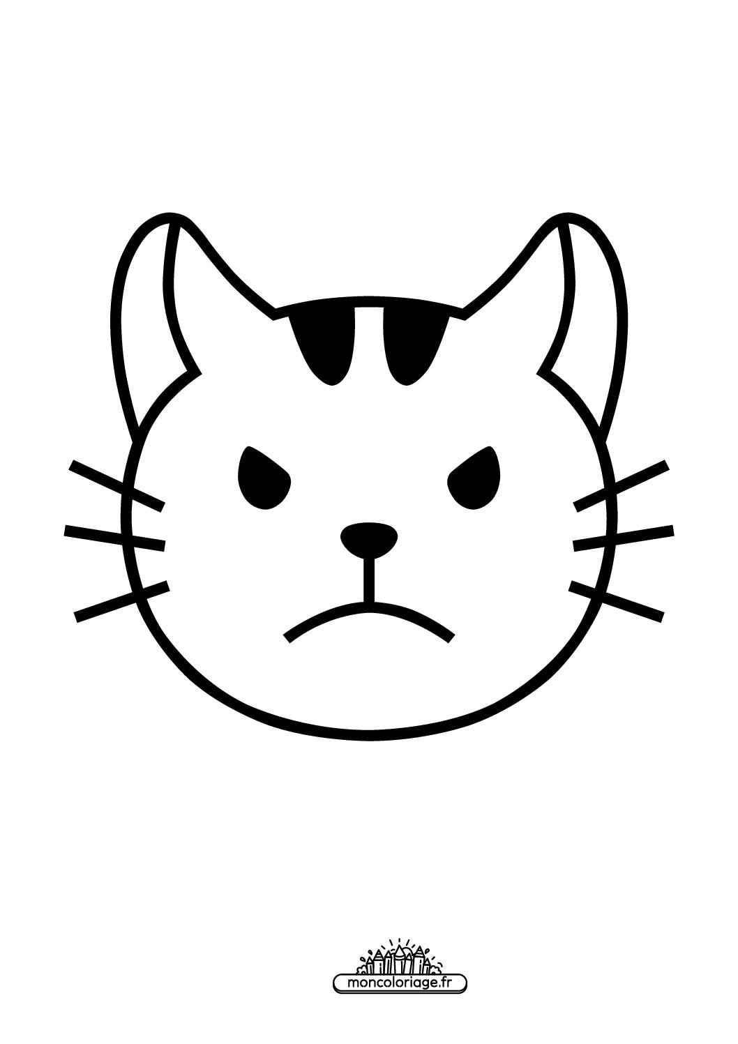 Émoji chat boudeur