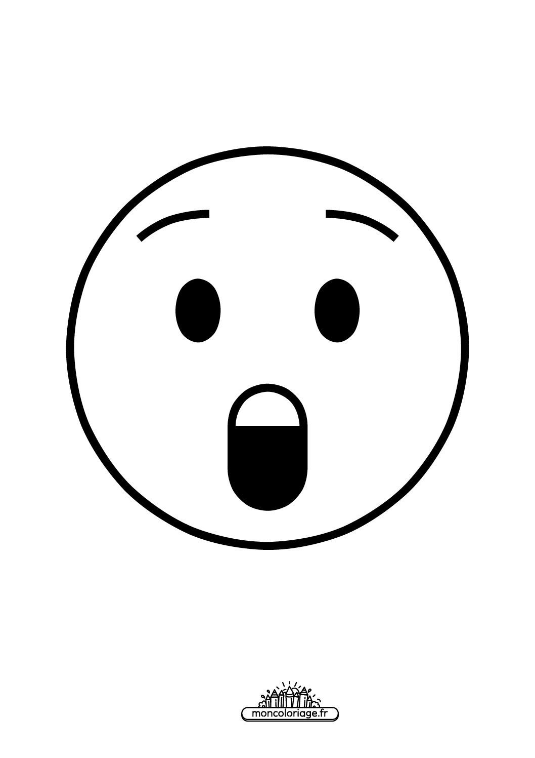 Émoji visage étonné