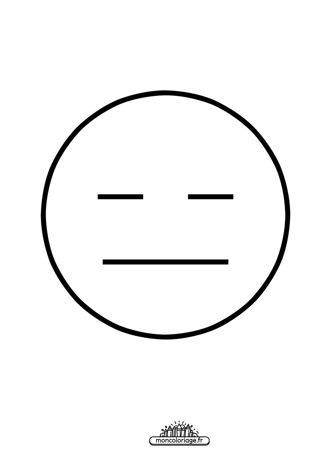 Émoji visage sans expression