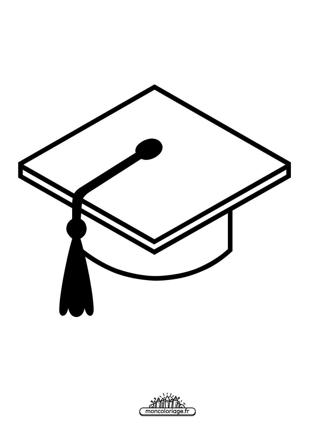 Émoji toque de diplômé