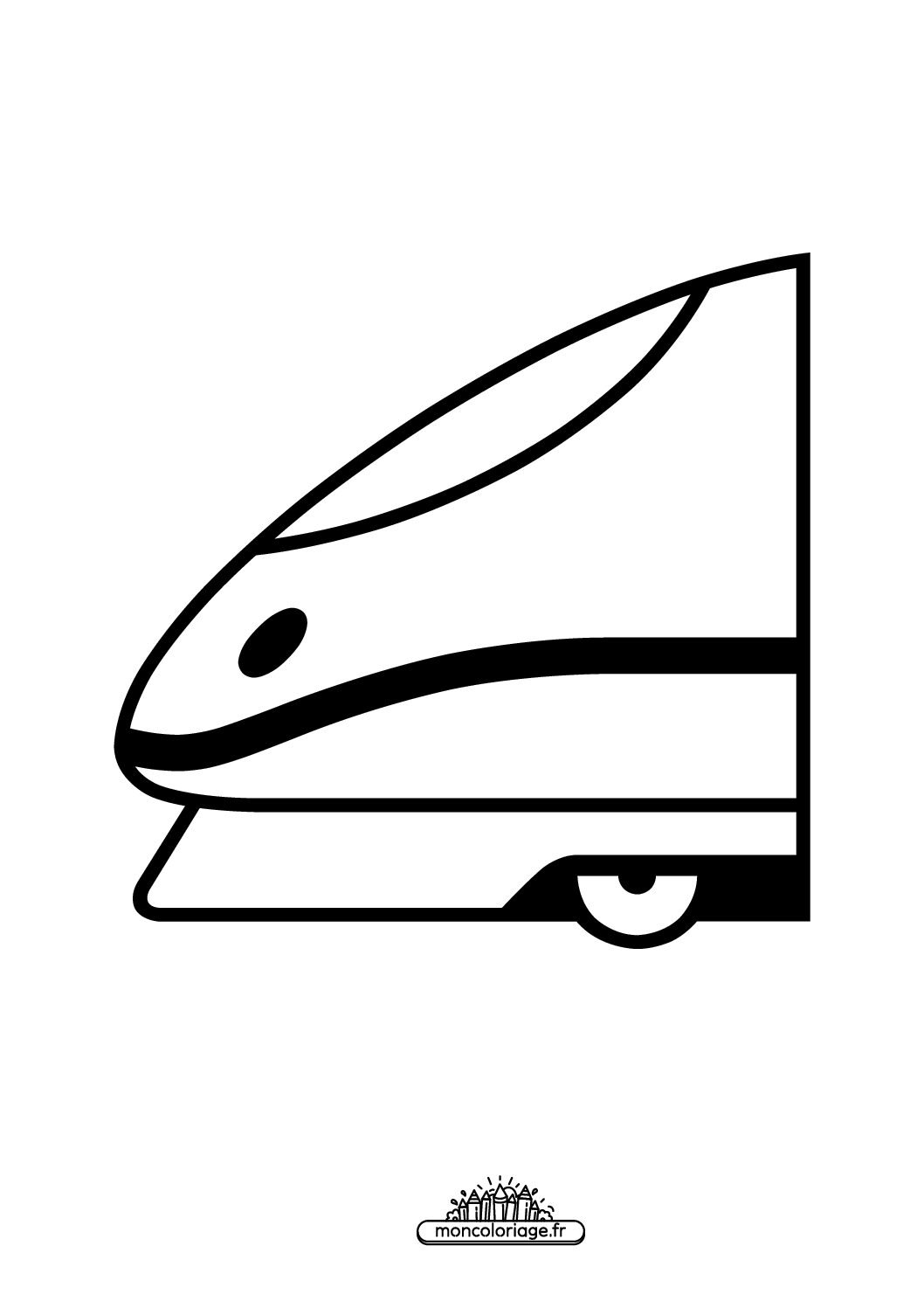 Émoji train à grande vitesse