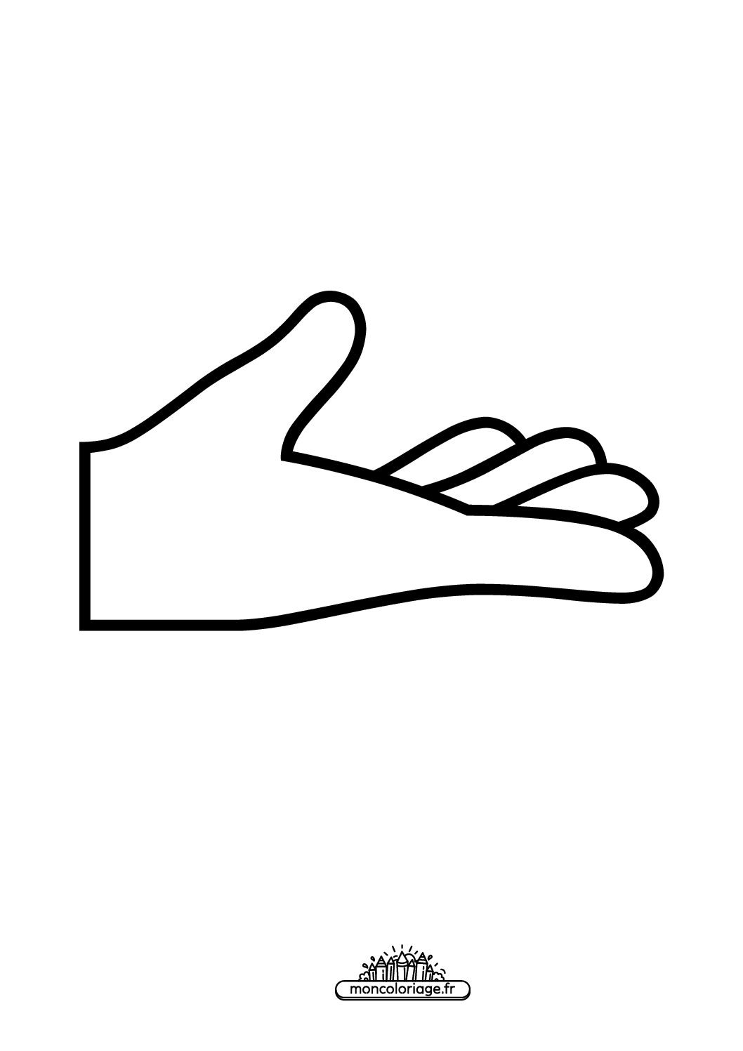 Émoji main paume vers le haut