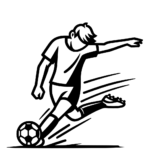 Aperçu du dessin tir au but à imprimer