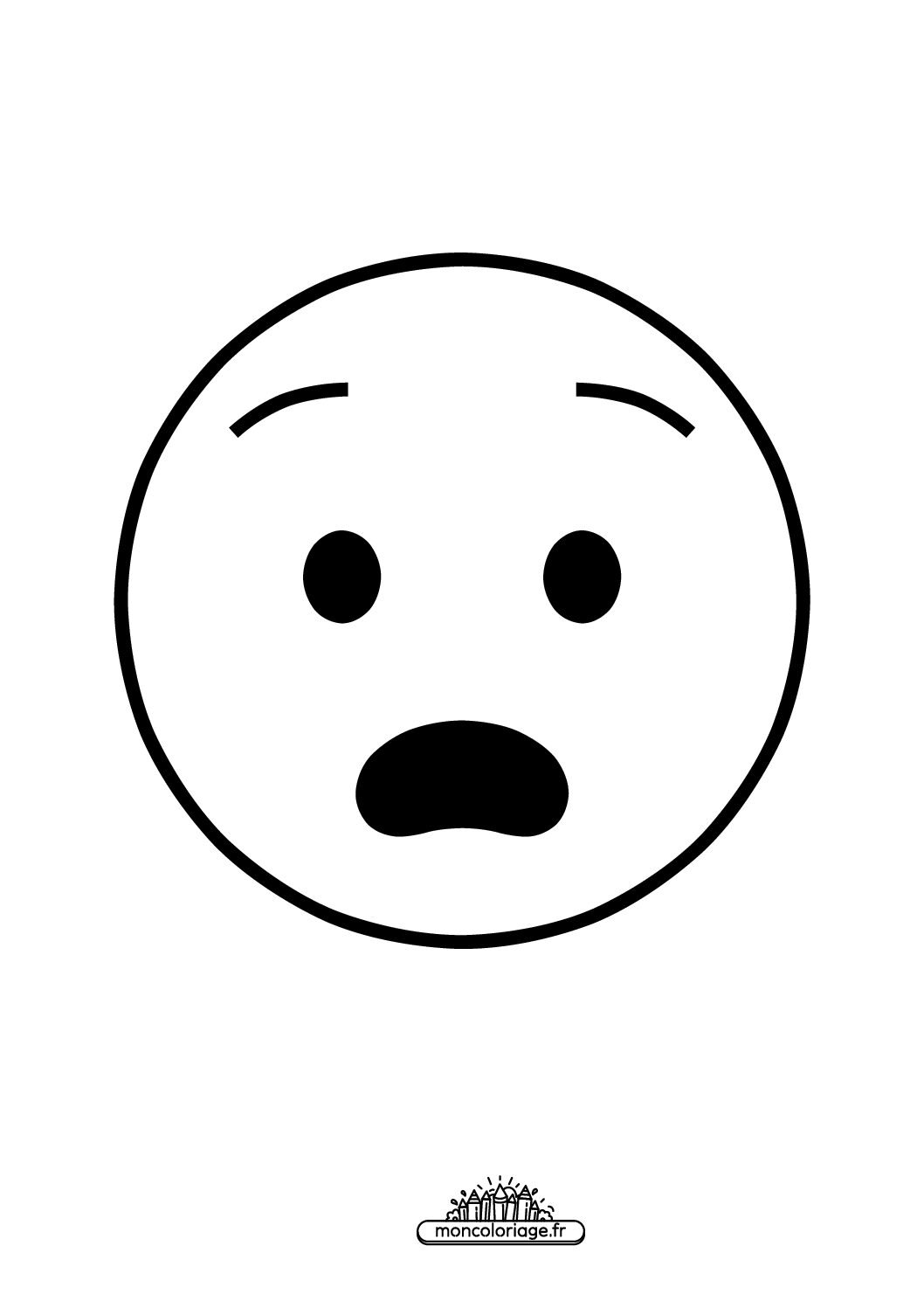 Émoji visage angoissé