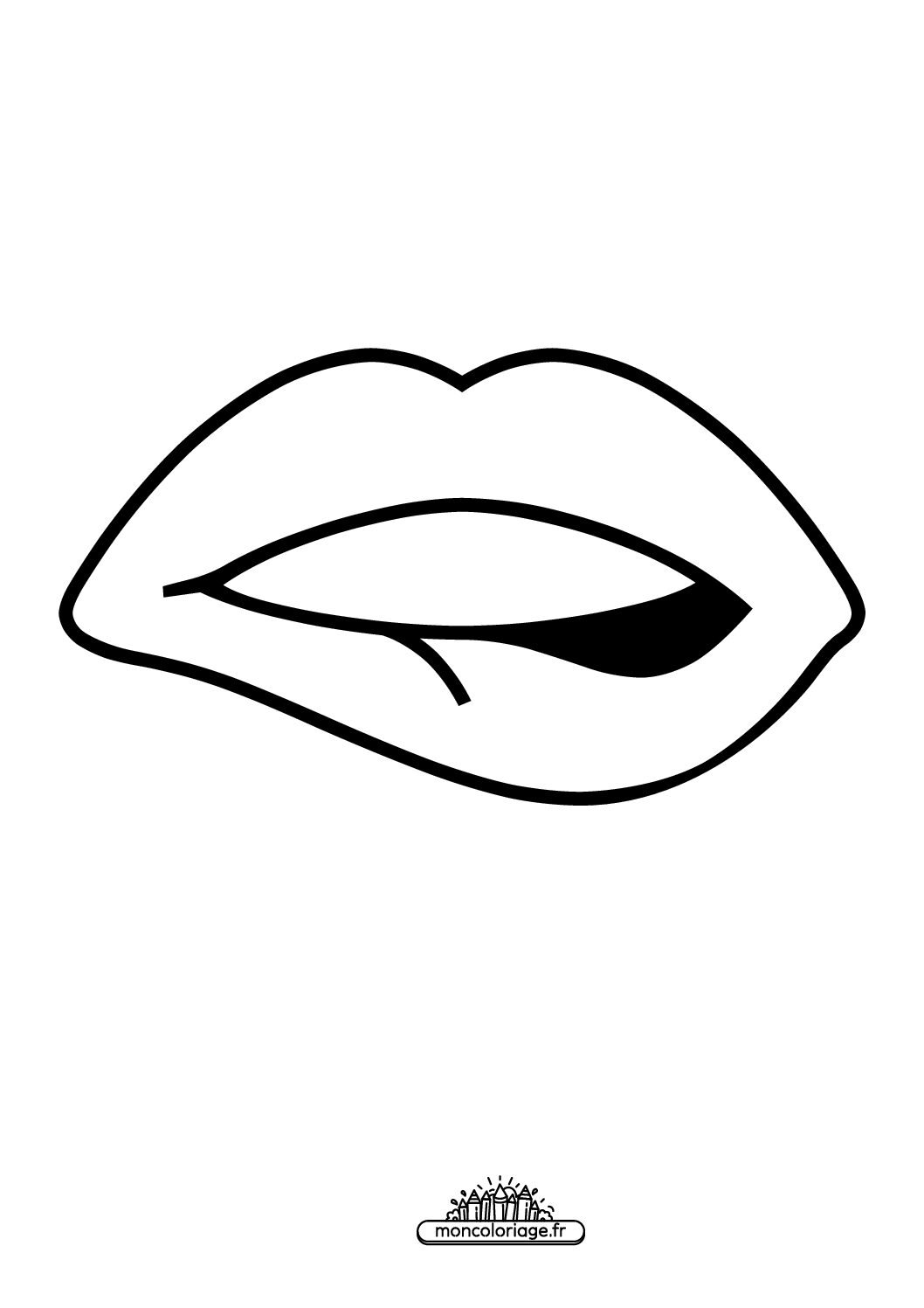 Émoji mordre la lèvre