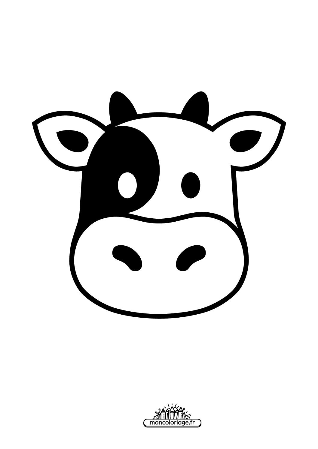 Émoji tête de vache