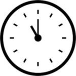 Aperçu du dessin émoji onze heures à imprimer