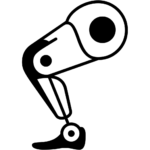 Aperçu du dessin émoji jambe mécanique à imprimer