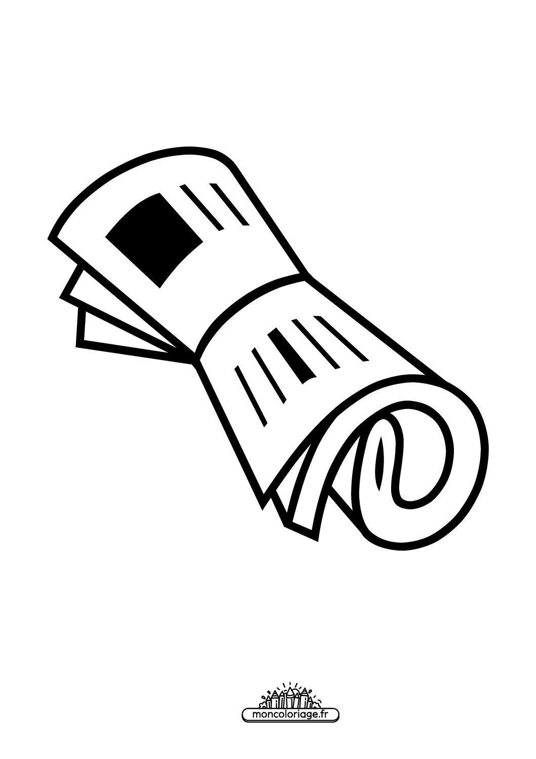 Émoji journal roulé