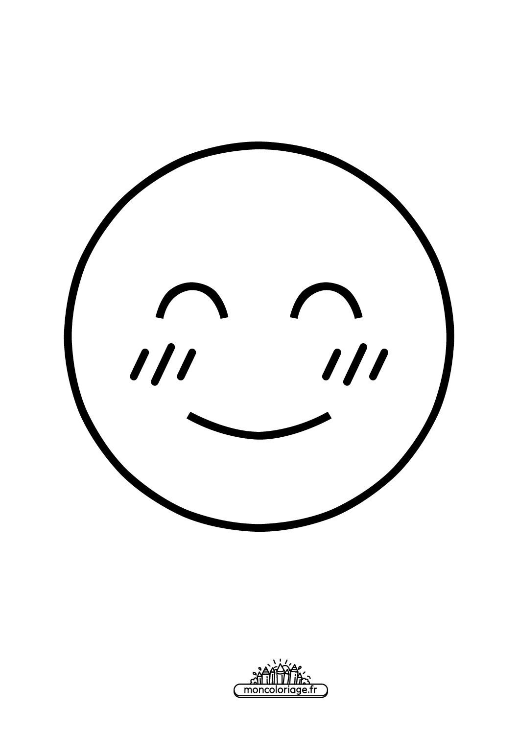 Émoji visage souriant avec des yeux souriants