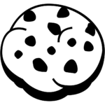 Aperçu du dessin émoji biscuit à imprimer